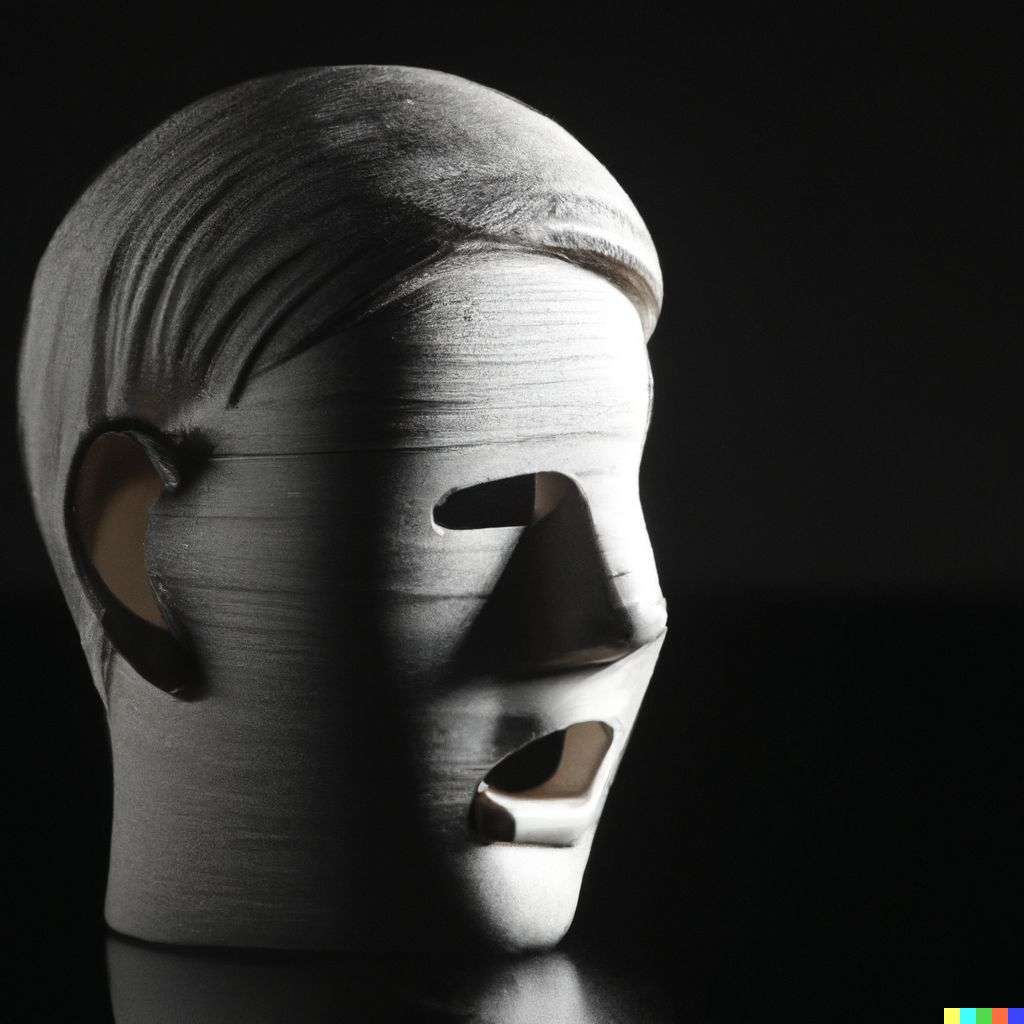 a representation of anxiety, 3D-printed model